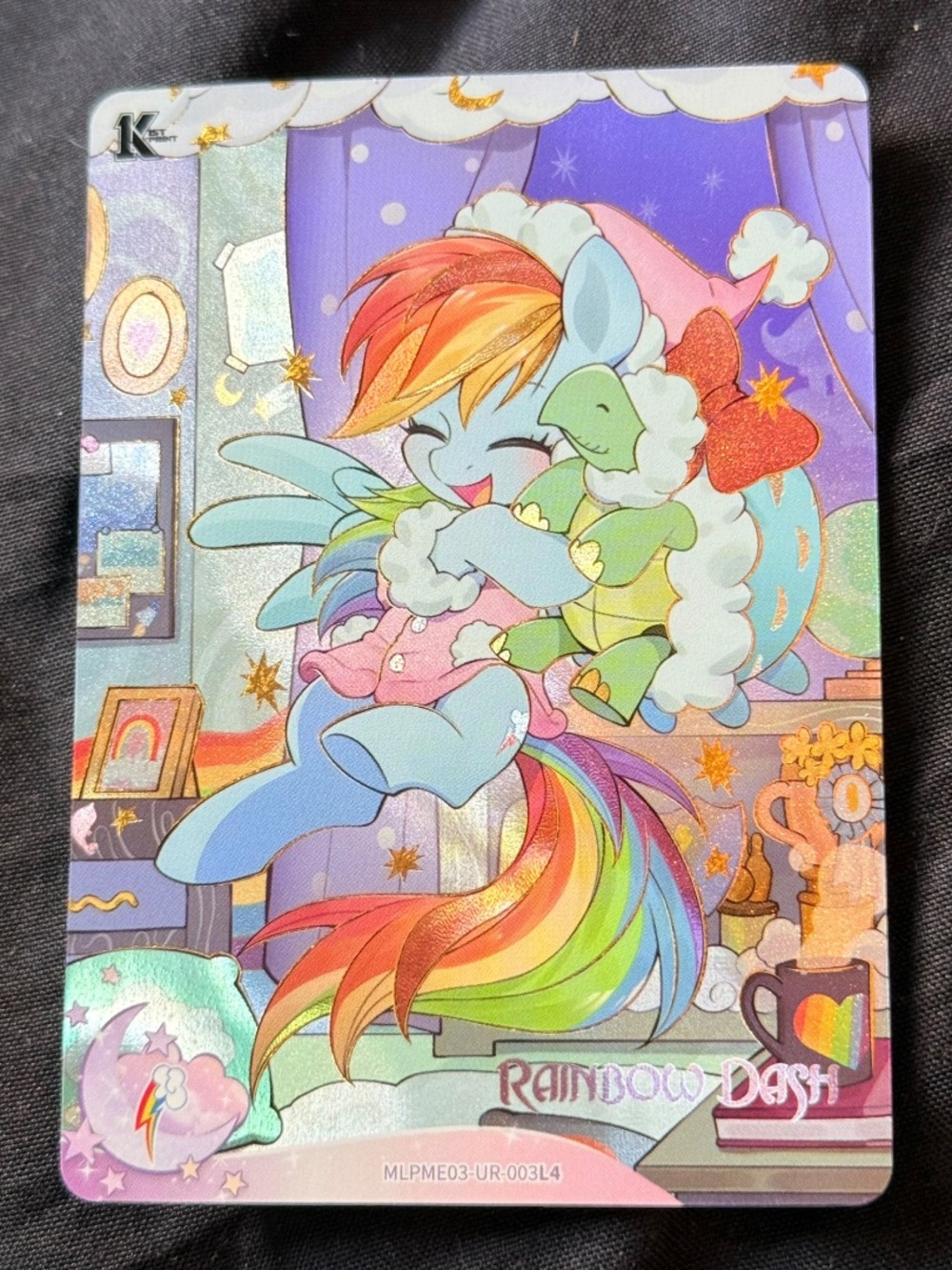Kayou My Little Pony Rainbow Dash UR Moon 3 English 1st Print MLPME03-UR-003L4